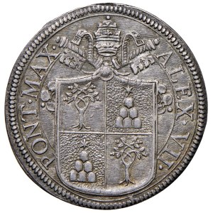 Papal Coins - Alexander VII (1655–1667) Testone - Mint: 11 AG (...
