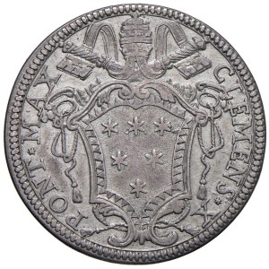 Pápežské mince – Klement X. (1670–1676) Testone 1675 – Mincovňa 24 AG ...