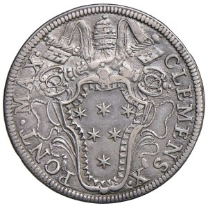 Pièces papales - Clément X (1670-1676) Testone - Frappe 27 AG (9 g,...)