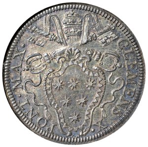 Papal coins - Clemente X (1670-1676) Giulio 1670 Possesso del La...