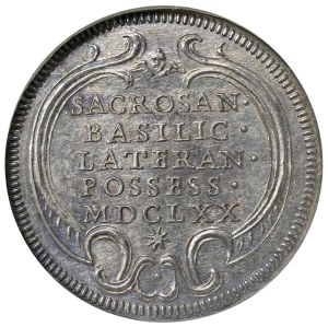 Papal coins - Clemente X (1670-1676) Giulio 1670 Possesso del La...