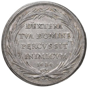 Papal coins - Innocenzo XI (1676-1689) Piastra 1684 An. IX - Mun...