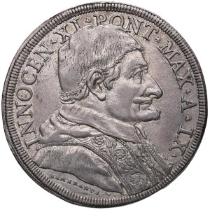 Papal coins - *Innocent XI (1676–1689) Piastra 1684, Year IX - Mu...