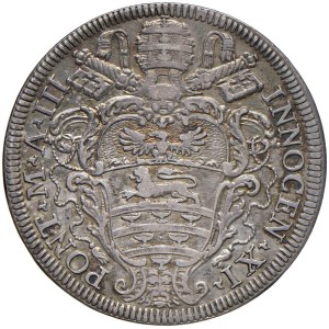 Papal Coins - Innocent XI (1676–1689) Testone, Year III - Mint 5...