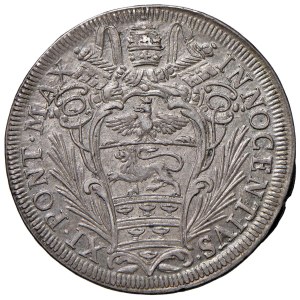 Papal coins - Innocent XI (1676–1689) Testone - Munt. 67 AG (g ...