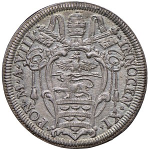 Papal Coins - Innocent XI (1676–1689) Testone 1684, Year VIII - M...