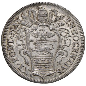 Pièces papales - Innocent XI (1676-1689) Testone 1684 - Munt. 81 A...