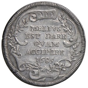 Papal Coins - Innocent XI (1676–1689) Testone 1685, Year IX - Struck...