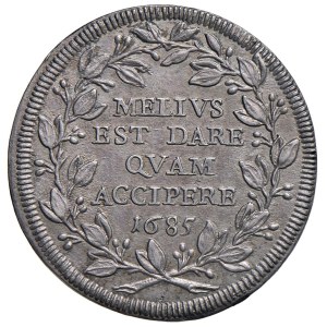 Papal Coins - Innocent XI (1676–1689) Testone 1685, Year IX - Struck...