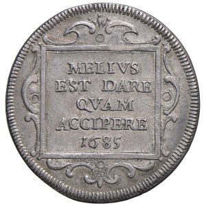 Papal Coins - Innocent XI (1676–1689) Testone 1685, Year IX - Struck...