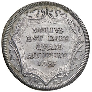 Papal Coins - Innocent XI (1676–1689) Testone 1685, Year IX - Struck...