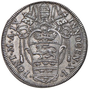 Papal Coins - Innocent XI (1676–1689) Testone 1685, Year IX - Struck...
