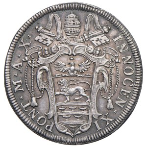 Papal Coins - Innocent XI (1676–1689) Testone 1686, Year X - Minted...