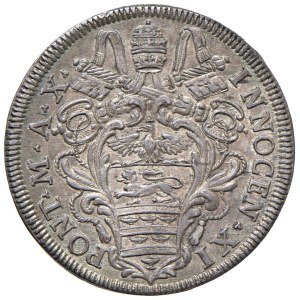 Papal Coins - Innocent XI (1676–1689) Testone 1686, Year X - Minted...