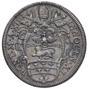 Monety papieskie – Innocenty XI (1676–1689) Testone 1688, rok XIII – M...