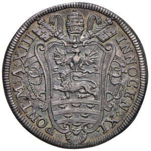 Papal coins - Innocenzo XI (1676-1689) Testone 1689 An. XIII - M...