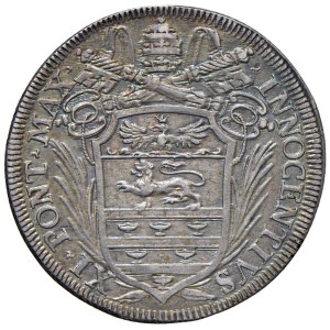 Papal coins - Innocent XI (1676–1689) Testone - Munt. 140 AG (g...