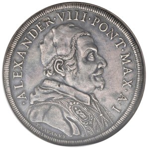 Papal Coins - Alexander VIII (1689–1691) Plate, Year I - Mint ...