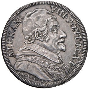 Papal coins - Alessandro VIII (1689-1691) Testone 1689 An. I - M...