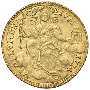 Papal coins - Sede vacante (1774) Zecchino 1774 - Munt. 1 AU (g ...
