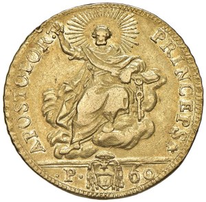 Papal coins - *Pio VI (1775-1799) 2 Doppie 1777 - Munt. 1 AU (g ...