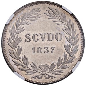 Papal coins - Gregorio XVI (1831-1846) Scudo 1837 An. VII - Munt...
