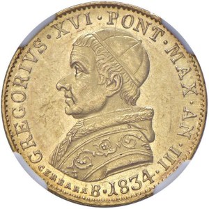 Papal coins - Gregorio XVI (1831-1846) Bologna - Doppia 1834 An....