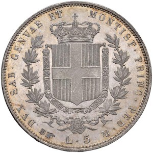 Savoy - Vittorio Emanuele II (1849-1861) 5 Lire 1850 T - N...