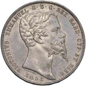Savoy - Vittorio Emanuele II (1849-1861) 5 Lire 1854 G - N...