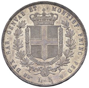 Savoy - Vittorio Emanuele II (1849-1861) 5 Lire 1856 T - N...