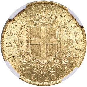 Savoy - Victor Emmanuel II (1861–1878) 20 Lire 1865 T - ...