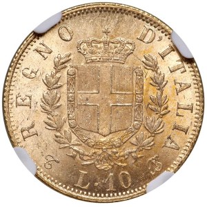 Savoy - Victor Emmanuel II (1861–1878) 10 Lire 1863 T - ...