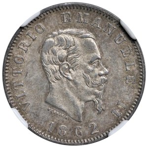 Savoy - Vittorio Emanuele II (1861-1878) Lira 1862 T - Nom...