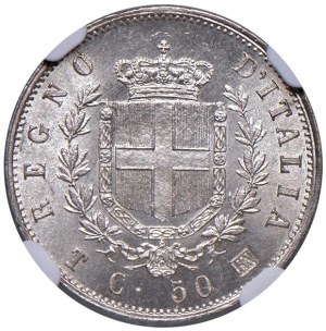 Savoy - *Vittorio Emanuele II (1861-1878) 50 Centesimi 186...