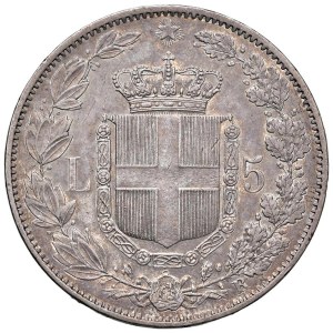 Savoy - Umberto I (1878-1900) 5 Lire 1878 - Nomisma 992 AG...