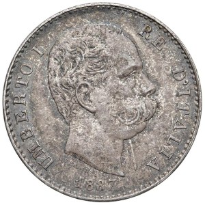 Savoy - Umberto I (1878–1900) 1 Lira, 1887 M - Nomisma 1007 A...