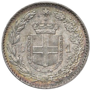 Savoy - Umberto I (1878–1900) 1 Lira, 1887 M - Nomisma 1007 A...