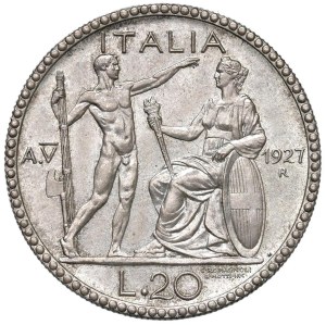 Savoy - Vittorio Emanuele III (1900-1946) 20 Lire 1927 An....