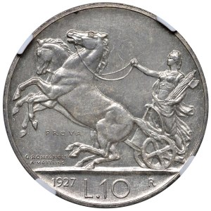 Savoy - Vittorio Emanuele III (1900-1946) 10 Lire 1927 Pro...