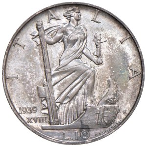 Savoy - *Vittorio Emanuele III (1900-1946) 10 Lire 1939 An...