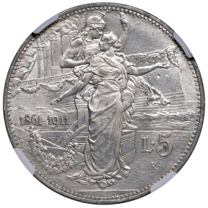 Savoy - Vittorio Emanuele III (1900-1946) 5 Lire 1911 - No...
