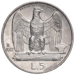 Savoy - Vittorio Emanuele III (1900-1946) 5 Lire 1927 Prov...