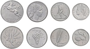 Italian Republic - ITALIA Repubblica monetazione in lire (1946-2001) ...
