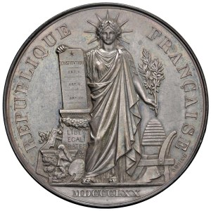 Medals - FRANCE Republic, Struck in 1870, Medal of Merit...