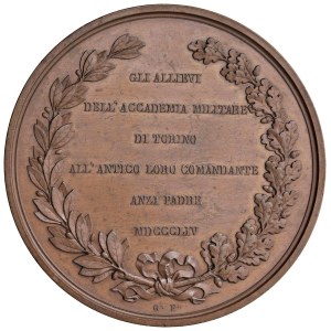 Medals - TURIN Cesare Saluzzo (1778–1853) 1854 Medal for...