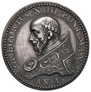 Medals - Gregorio XIV (1590-1591) Medaglia An. I (1591) 