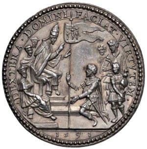 Medals - Gregorio XIV (1590-1591) Medaglia An. I (1591) 