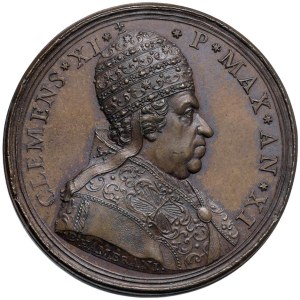 Medals - Clement XI (1700–1721) Annual Medal 1711 An. ...