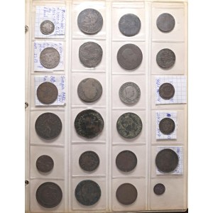Lots - § WORLD COINS Album containing approximately 134 coins: 14 coins...