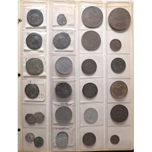 Lots - § WORLD COINS Album containing approximately 134 coins: 14 coins...